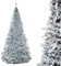 HORO.ES - Árbol de Navidad Plegable nevado 150CM - 180CM Árbol de Navidad Plegable Flocado predecoradas para el hogar, Dormitorio, Comedor (150CM)