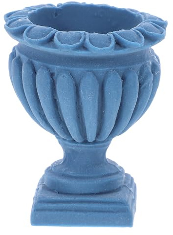 Toddmomy Miniature Roman Column Flower Pot Diy Garden Ornament for Dollhouse Decor Abs Material Outdoor Garden Accessory