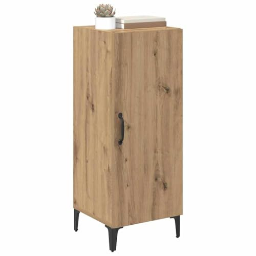 vidaXL Sideboard Artisan oak 34.5 x 34 x 90 cm Engineered wood, Living Room Storage, Contemporary Shelving Unit, Rectangular Wooden Sideboard, Functional Design for Modern Furniture