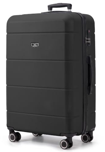 LUGG - Jetset 32 Inch Large Suitcase – Lightweight Hard Shell Luggage with TSA Lock – Water-Resistant ABS Spinner Suitcase – 4 Wheels – 86x58x31cm Travel Bag