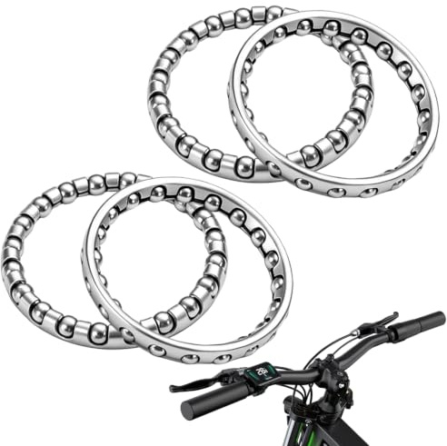 Novaly Kugellager Kugeln Fahrradteile Set, 40mm Außendurchmesser Käfigkugellager, Hochfeste Stahl-Kugellager für Fahrräder Belastbar & Abriebfest