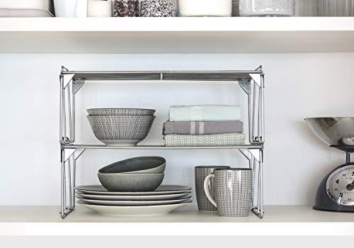 Zeller 17756 Universalregal, stapelbar, Mesh 43 x 25.5 x 15.5 cm