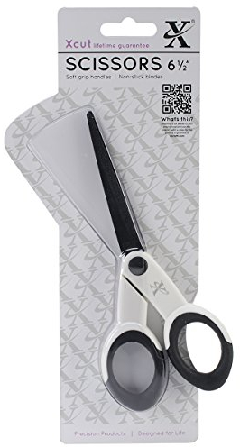 Xcut 6.5 Art & Craft Scissors, Soft Grip & Non-Stick, Art, Craft Accessories, Stainless-Steel Blade, Multi-Purpose Scissors, Sewing, Fabric, Dress Making Supplies, Crafting, Paper & Card Craft