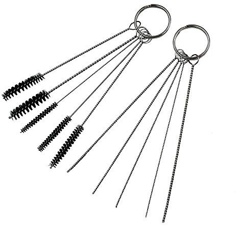 Ediyworld 2 Set Cleaning Brush Kit for Iwata Badger Paasche Master Airbrush Spray Gun