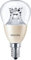 Philips E14 Small Edison Screw 2200-2700 k Flame 470 lm Master LED Dimmable Dim Tone Lustre Light Bulb, 6 W - Warm White