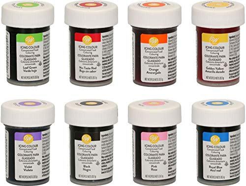 bakeryteam Wilton Lebensmittelfarben Set bakeryteam Edition (8 x 28g)
