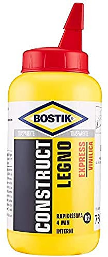 Bostik Construct Legno Express Colla Vinilica, Flacone 750 g
