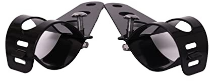 ICTRONIX Universal 31mm-39mm Headlight Head Lamp Mount Brackets Fork Ear For Motorcycle Harley Chopper Cafe Racer Black
