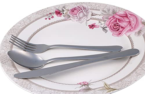 24-teiliges Besteckset - MICHELINO - je 6x Messer, Gabel, Löffel, Kaffeelöffel