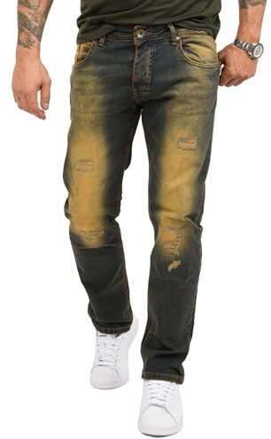 Rock Creek Herren Jeans Dirty Wash RC-329 [W31 L32]