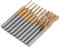 Schaftfräser, Akozon Titan beschichtet Ball Nose Milliling Cutter Bits 1/8 Schaft 0.8mm-3.175 mm PCB CNC Fräser Schaftfräser Mikro Router für Holzbearbeitung/Weichmetall