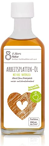 Olio Naturale Incolore per Piani di Lavoro in Legno della Cucina | 250 ml