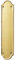 Loops Shaped End Door Finger Plate - 302 x 65mm - 245 x 40mm Fixings - Polished Brass | Traditional Protective Door Push Plate -Ornate Door Finger Plate - Plain/Push/Pull Engraved Options