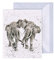 Wrendale - GE063 - Grußkarte, Doppelkarte mit Umschlag, Mini Karte, Nur für dich, Elefanten, Irrelephant, 7,5cm x 9cm