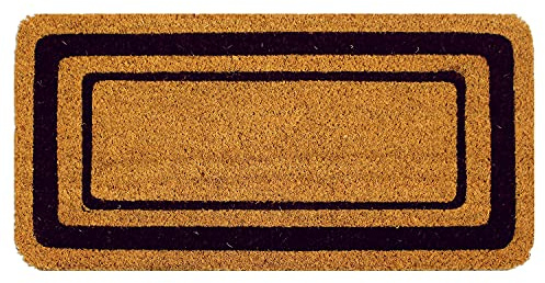 OLIVO.shop | COCCO - Zerbino in cocco naturale con fondo antiscivolo, tappeto ingresso 3 colori 5 misure (Marrone, 70x140 cm)