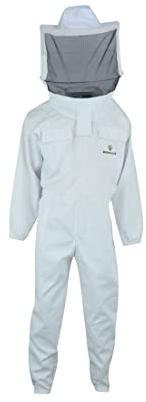 Imkeranzug Classic für Erwachsene in weiß S M L XL XXL XXXL aus Baumwolle für Herren Damen Imker, M