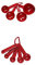 KitchenAid Universal Measuring Cups Set, Empire Red + KitchenAid Universal Measuring Spoon Set, Durable and Easy to Clean, Empire Red, Set of 5