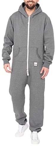 Basisstoff Sheeesh Herren Jumpsuit Dunkelgrau Gr. XL