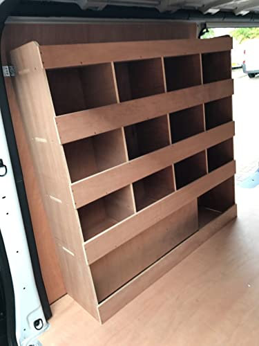 Flat Packed Van Shelving Racking to fit Renault Trafic Traffic LWB Near Side Plywood System Tool Storage