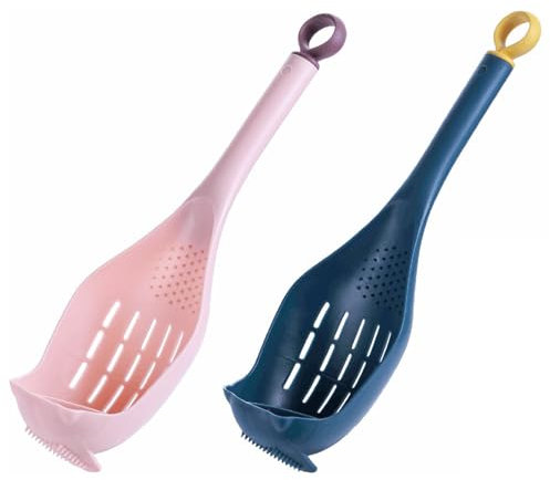 Bafnsiji Küche Hitzebeständige Nudel Löffel Server, Spaghetti Server, Pasta Sieb, multifunktionale Spaghetti Löffel Reibe, Lebensmittel Siebe, große Pasta Server