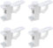 Scettar 4 Pièces Support de Support de Pince Porte-Rideaux, Support De Support De Pince Porte-Rideaux, Barre Transversale Réglable Tringle à Rideaux Stockage De Serviette Crochet pour Organisateur