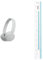 Sony WH-CH520 Wireless Bluetooth Headphones - up to 50 Hours Battery Life with Quick Charge, On-ear style - White & Helix 12 inch Clear Ruler
