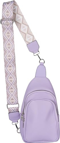 styleBREAKER Zaino Monospalla Donna in Ecopelle,Lillà