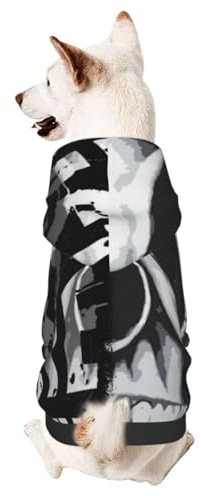 Cooler Hundepullover mit Totenkopf-Motiv, für den Winter, für kleine und mittelgroße Hunde