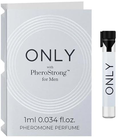PheroStrong ONLY for Men 1 ml - Parfüm für Manner mit Pheromonen-Effekt Aphrodisiakum für Männer Perfume Zerstäuber für unterwegs Pheromones Perfume long lasting Sampler-Reisegröße 1ml