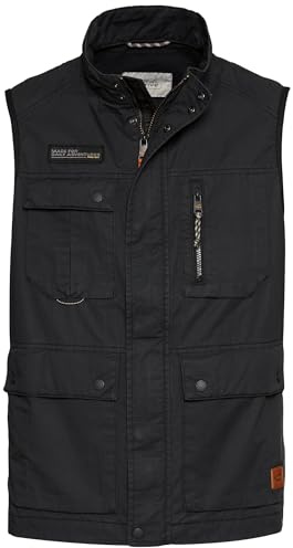 camel active Herren Outdoor-Weste mit Stehkragen Dunkelblau, menswear-56