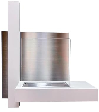 Vienna Bio-Ethanol-Kamin Wandkamin 65x23xH75 cm weiß