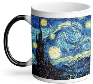 Thermoreagierende Tasse Magische Tasse – Van Gogh Nacht Sterne Malerei Post-Impressionismus – 325 ml