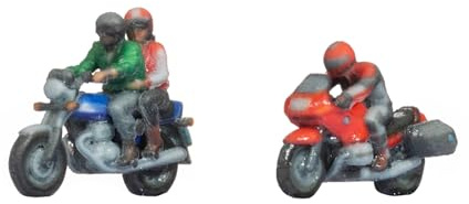 NOCH N figures motorcyclists for the gauge N ideal for your model making landscape