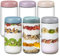 Lot de 6 bocaux en verre coloré de 700 ml avec couvercles hermétiques à vis - Anti-fuite - Pour avoine de nuit, épices, sauces, salade de fruits, céréales, yaourt et collations