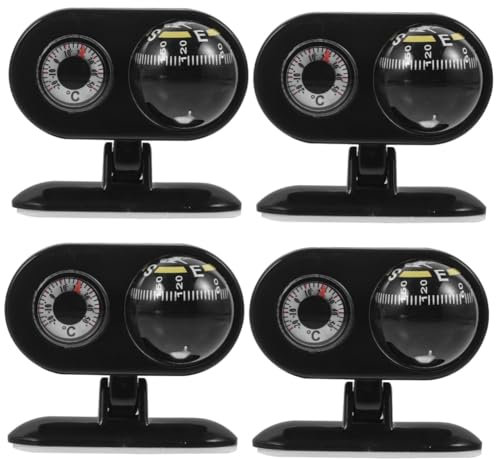 Supvox 4 Stück Führungskugel Auto Aufkleber Kompasszubehör Kompass Für Die Armaturenbrettmontage Im Auto Schiffskompass Für Boote Fahrzeugaufkleber Auto-Thermometer-kompass Boot Plastik