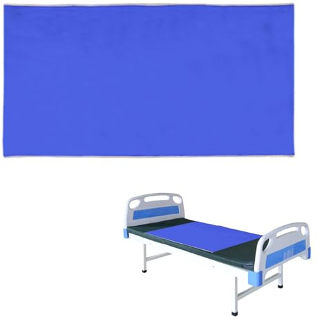 Slide Sheets for Moving Patients on Bed, Sliding Sheets for Bed Mobility, Patient Transfer Slide Sheet for Hospitals, Home Care, Cars, Wheelchairs, Elderly and Disabled, Blue (75x150cm)
