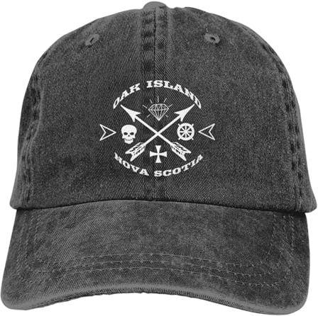 Trucker Cap Oak Island Nove Scotia Pferdeschwanz Sonnenhut Atmungsaktiv Strapazierfähig Golf Cap Für Erwachsene Großen Kopfumfang Angeln