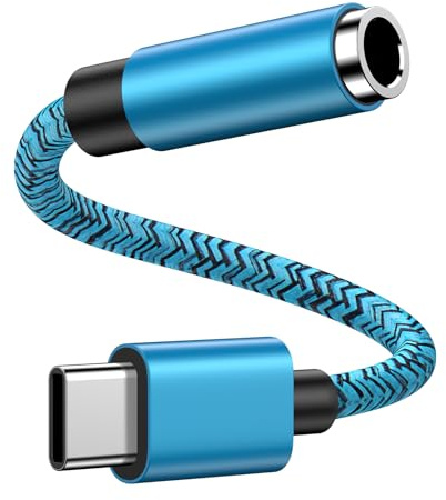 Adapter USB C Klinke 3,5 mm Typ C Kopfhörer Audio für Samsung Galaxy A56 5G A55 A54 A53 A36 A35 A17 A16 S26 S25 Ultra S24 FE S23 S22, Adapter USB C Klinkenstecker für iPhone 17 16 15 Pro Max