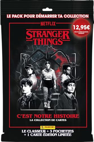 Panini Stranger Things Trading Cards Starter-Pack (1 Ordner + 3 Hüllen + 1 Karte Limited Edition)