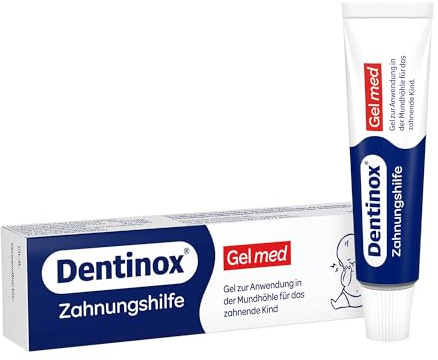 Dentinox Gel med Zahnungshilfe – Schmerzlinderndes Zahngel für Babys & Kleinkinder bei Zahnungsbeschwerden, Beruhigung für das Zahnfleisch – 10g