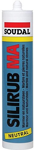 Soudal 106252 Naturstein-Silikon Silirub MA 310ml in schwarz