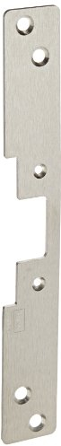 HES 504630 Stainless Steel 504 Faceplate for 5000 Series Electric Strikes with Four Point Mount for Wood Surfaces, Satin Stainless Steel Finish