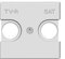 Niessen - Cache Prise TV-R/Sat, N2250.1 BL