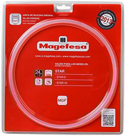 Magefesa - Junta Silicona 24cm Compatible con Olla Express, Modelos STAR 8-10L, INOXTAR 8-10L, STAR PLIE 8L, 09REME24STC, 8429113545574