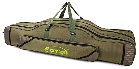 TentHome Allround Rutentasche Rutenfutteral Angeltasche Anglertasche Angelkoffer 2-4 Fächer Verschiedene Längen (80cm, 3 Kammer)