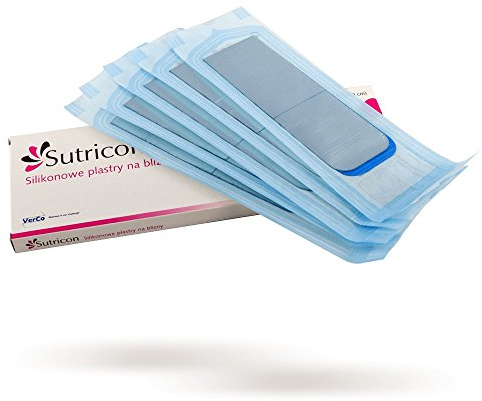 sutricon Silikon Narben Behandlung Blatt – 5 Silikon Gel Blatt von 5 cm x 30 cm Größe zu individuellen Anpassung (Verzierung) zur Oberfläche der Narbe.