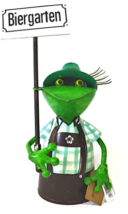 Exner GmbH Zaunhocker Frosch Biergarten Metall Garten Deko 30 cm