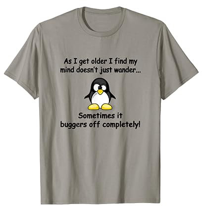 Funny silly penguin t-shirt mens ladies retirement gift