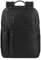 Piquadro P16 Zaino grande in pelle e tessuto porta PC 15.6 a due scomparti, Nero