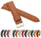 MARCHEL Glattleder LLB Lederarmband Echtleder Uhrenarmband Uhrenband Rindsleder Feines Leder (20 mm, Hellbraun)